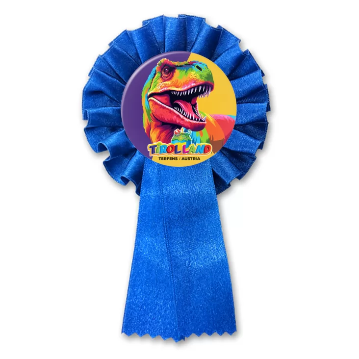 przypinka kotylion Kolorowy tyranozaur Tirolland