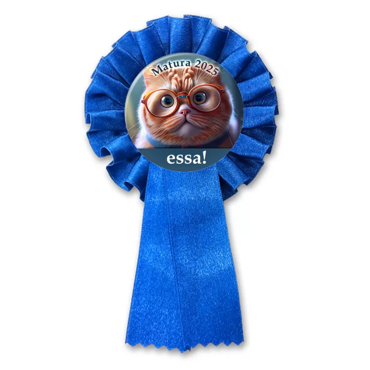 przypinka kotylion Matura z kotem essa