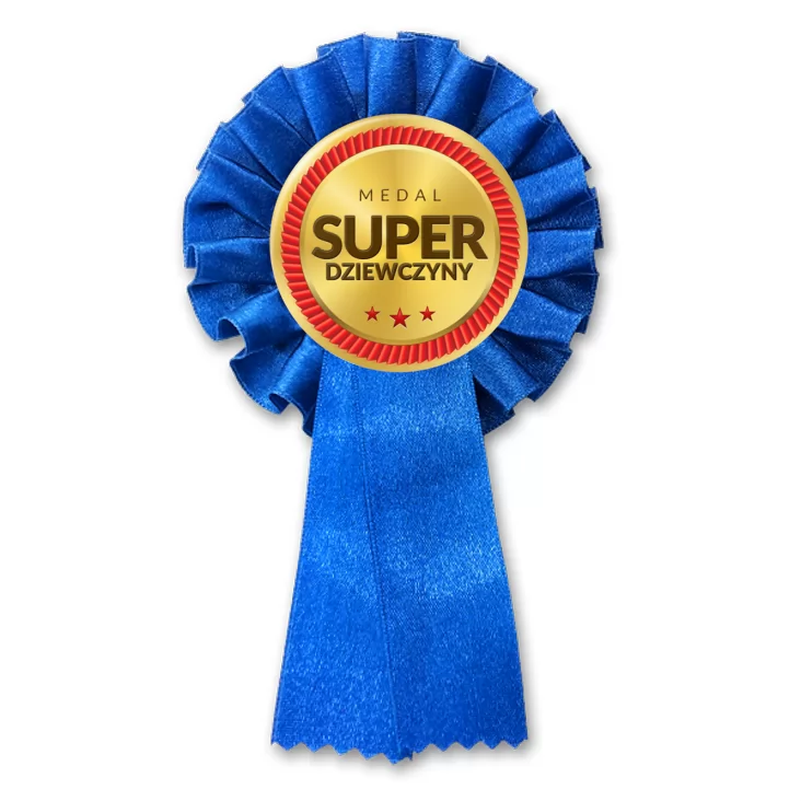 przypinka kotylion Medal Super Dziewczyny