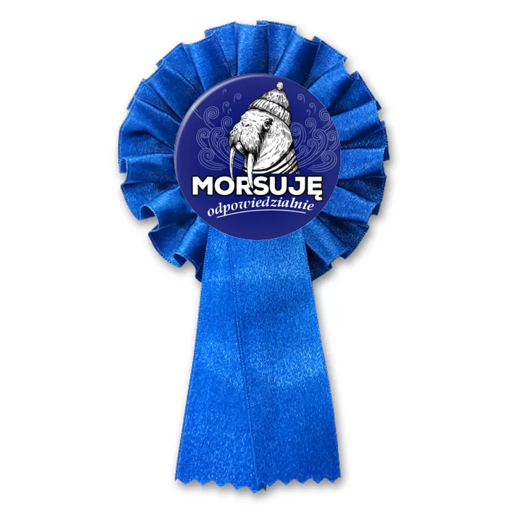 przypinka kotylion Morsuję odpowiedzialnie