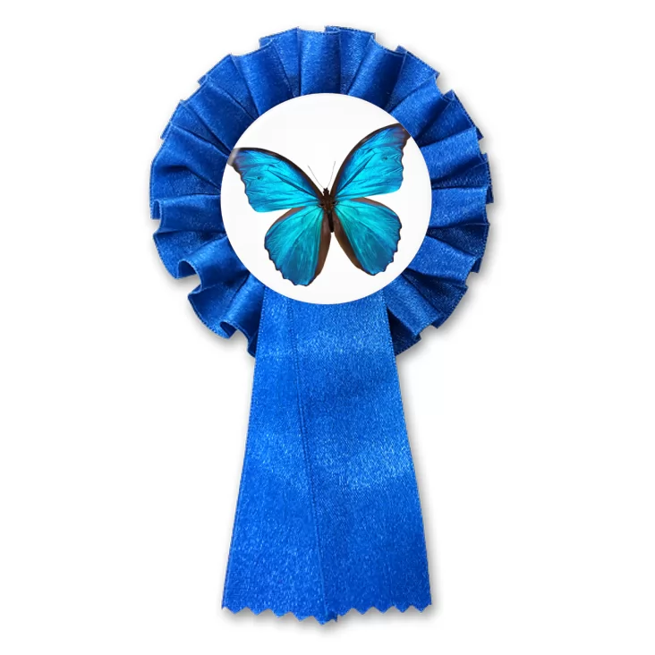 przypinka kotylion Motyl modraszek