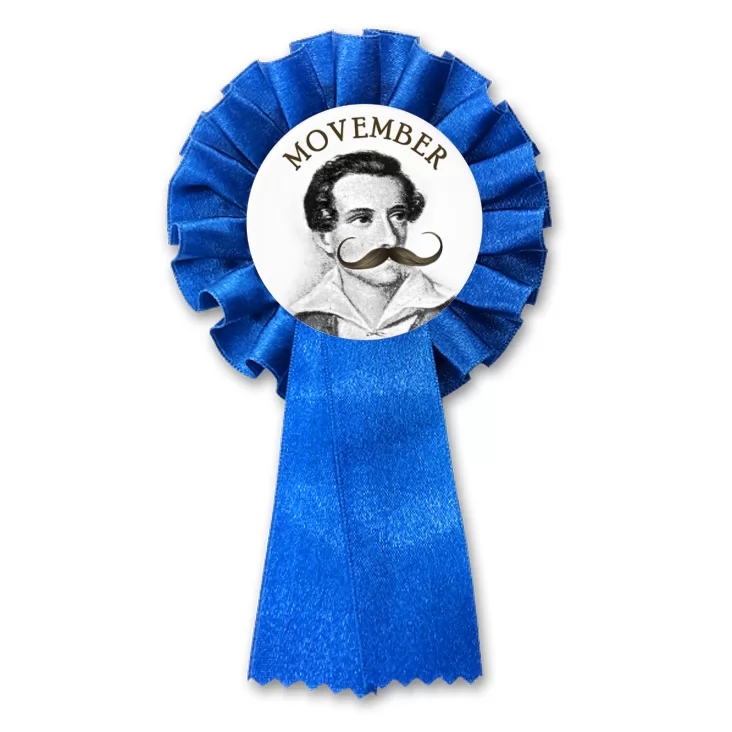 przypinka kotylion Movember Juliusz Słowacki