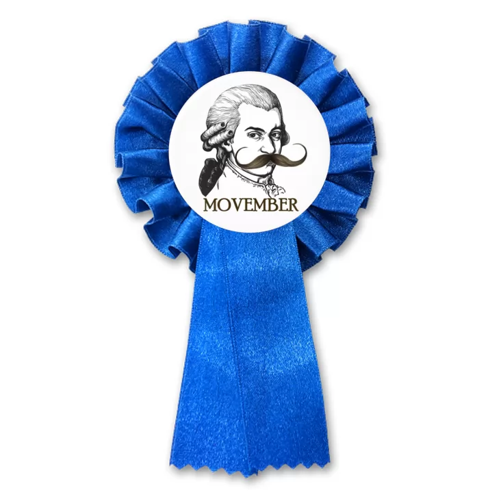 przypinka kotylion Movember Mozart