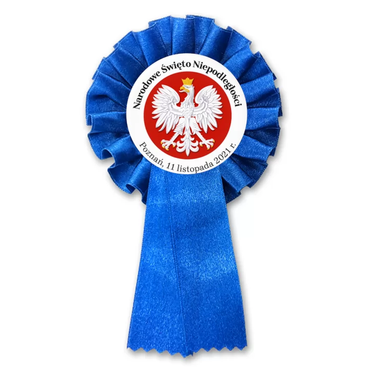 przypinka kotylion Narodowe Święto Niepodległości z godłem