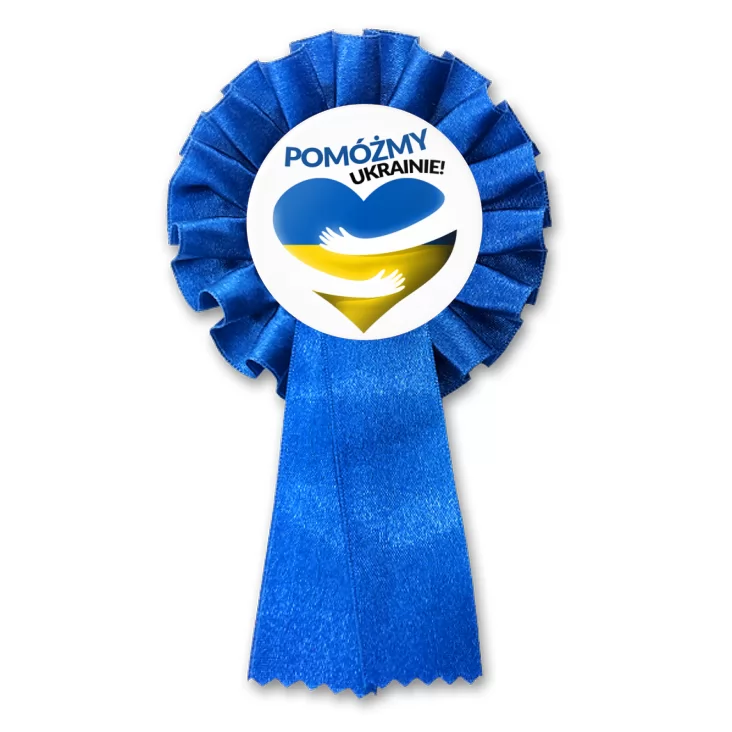 przypinka kotylion Pomóżmy Ukrainie