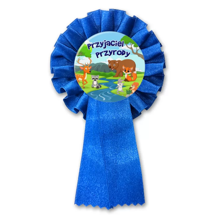 przypinka kotylion Przyjaciel przyrody Dzień Ziemi zwierzęta leśne