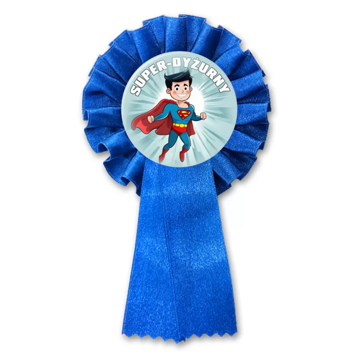 przypinka kotylion Super dyżurny latający Superman