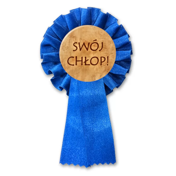 przypinka kotylion Swój chłop