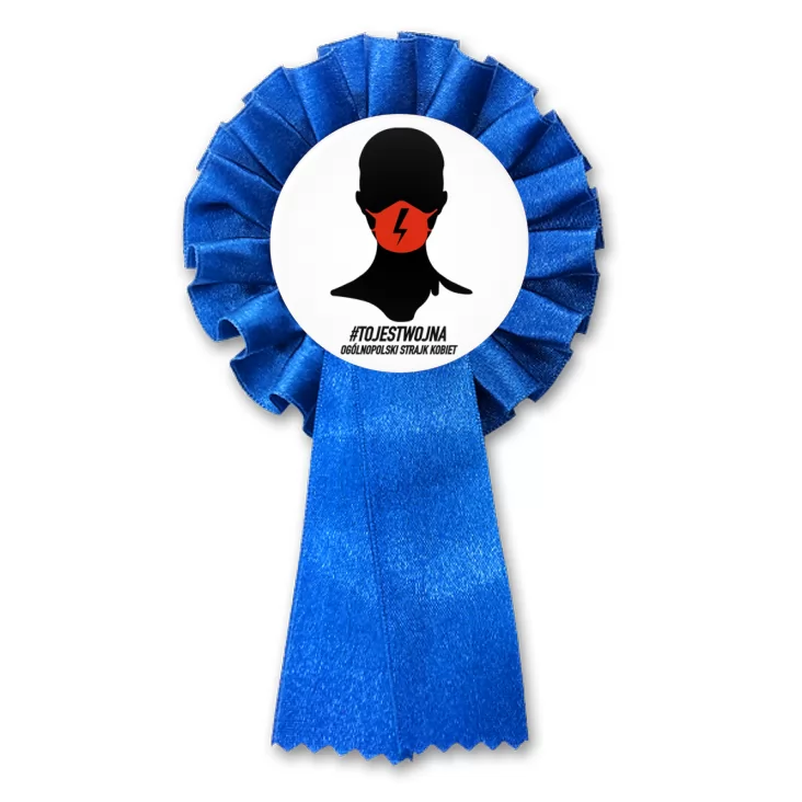 przypinka kotylion To jest wojna Strajk kobiet