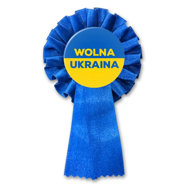 przypinka kotylion Wolna Ukraina