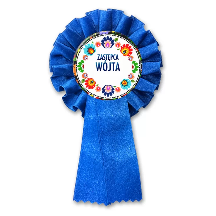 przypinka kotylion Zastępca Wójta folk