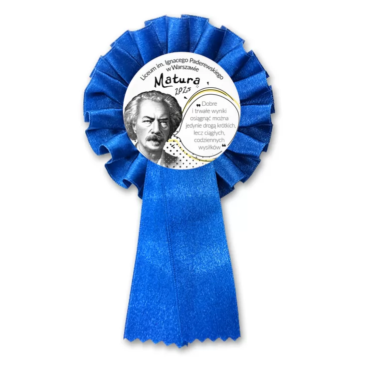 przypinka kotylion Matura Ignacy Paderewski