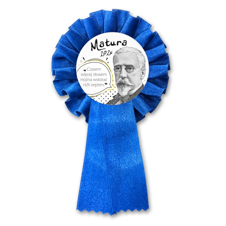 przypinka kotylion Matura z Sienkiewiczem