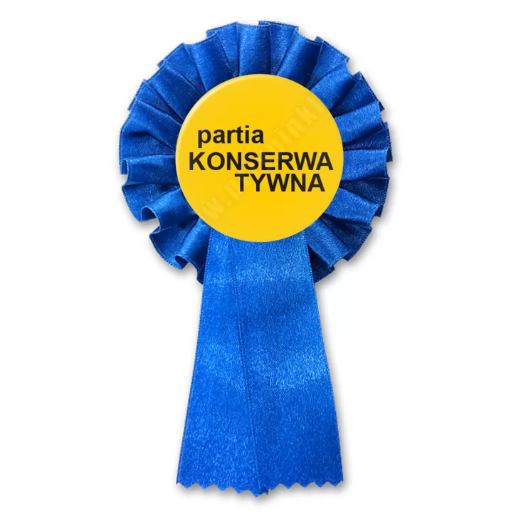 przypinka kotylion Partia konserwatywna