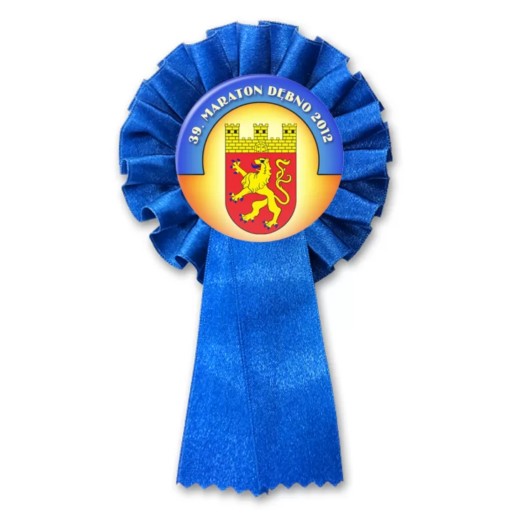 przypinka kotylion 39. Maraton Dębno 2012