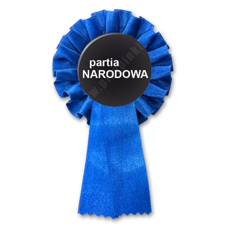 przypinka kotylion Partia narodowa