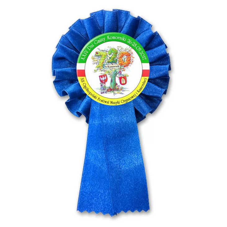 przypinka kotylion XXIV Dni Gminy Komorniki