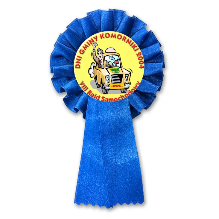 przypinka kotylion VIII Rajd Samochodowy