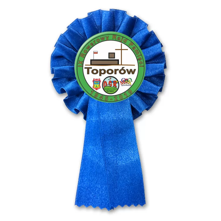 przypinka kotylion IX Rowerowy Rajd Pamięci