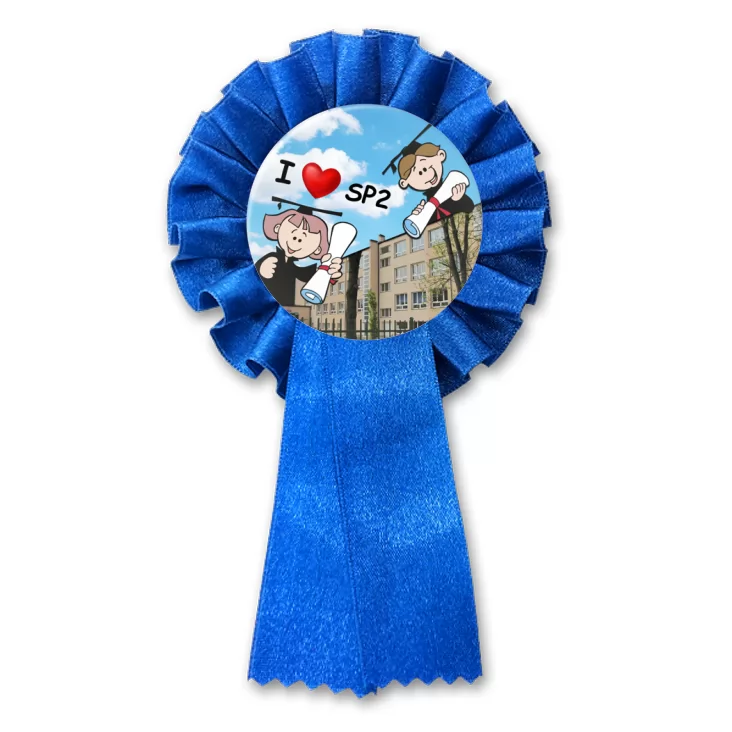 przypinka kotylion Jestem uczniem SP2 w Błoniu