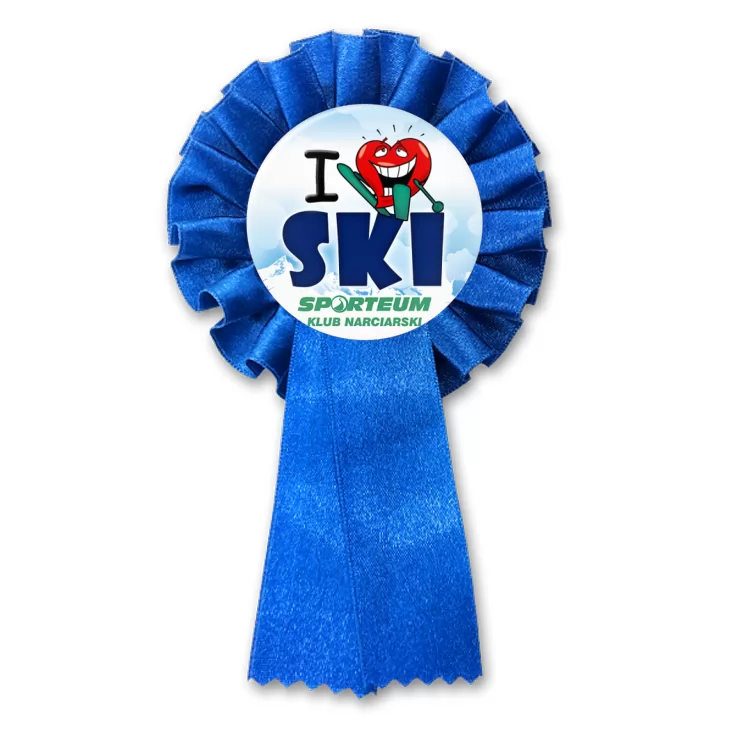 przypinka kotylion I love ski