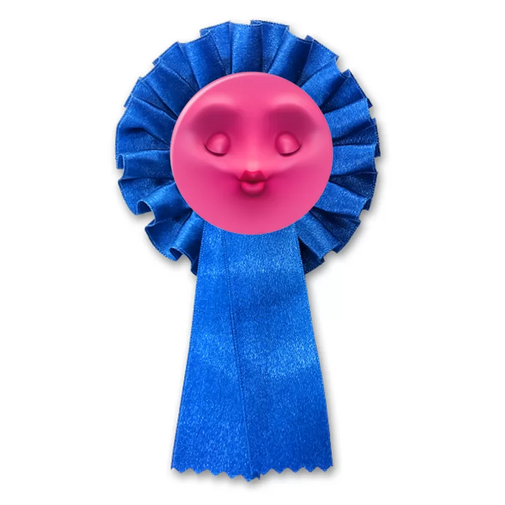 przypinka kotylion Buźka