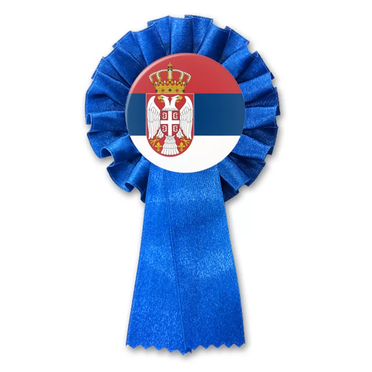przypinka kotylion Flaga Serbia