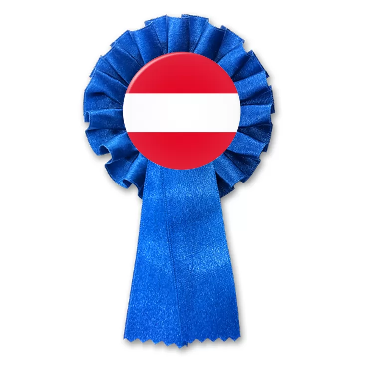 przypinka kotylion Flaga Austria