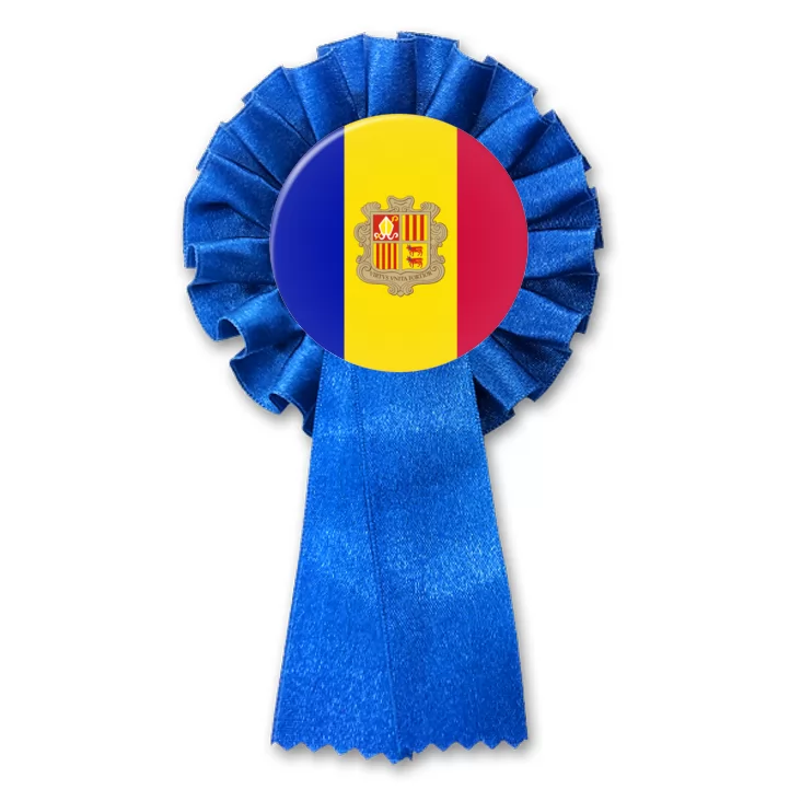przypinka kotylion Flaga Andora
