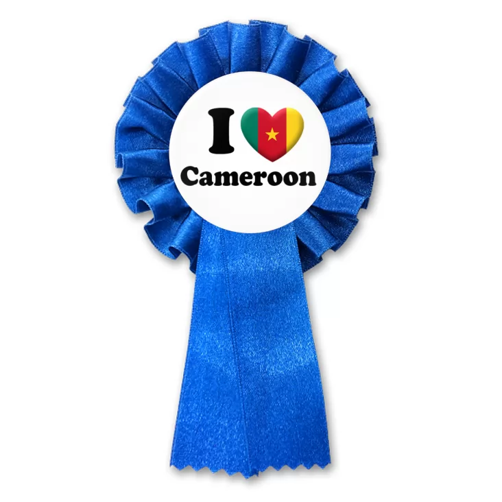 przypinka kotylion I love Cameroon