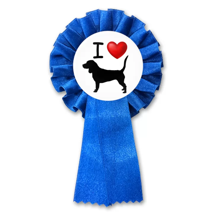 przypinka kotylion I love beagle