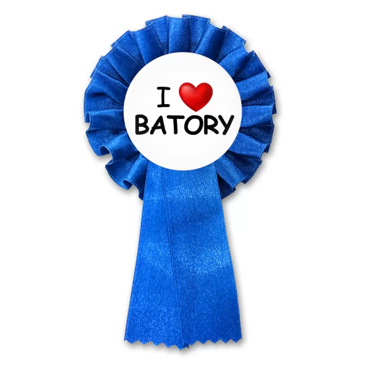 przypinka kotylion I love Batory