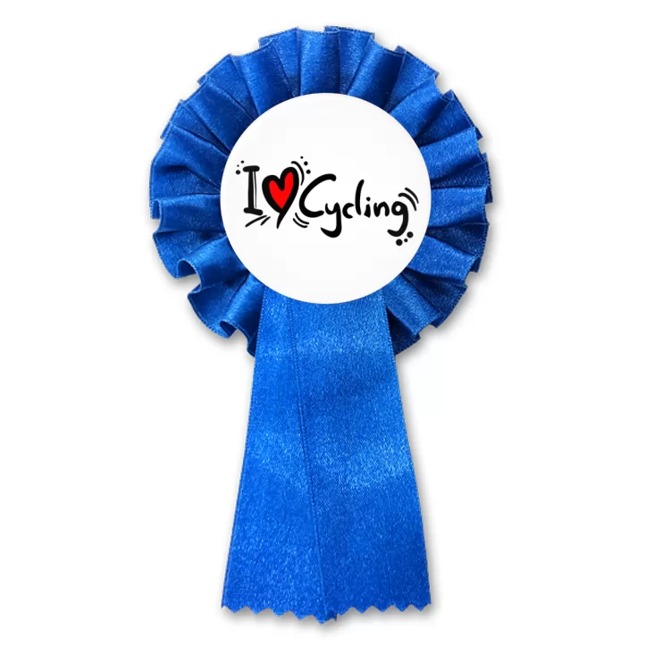 przypinka kotylion I love Cycling