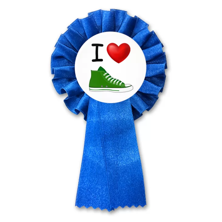 przypinka kotylion I love trampki