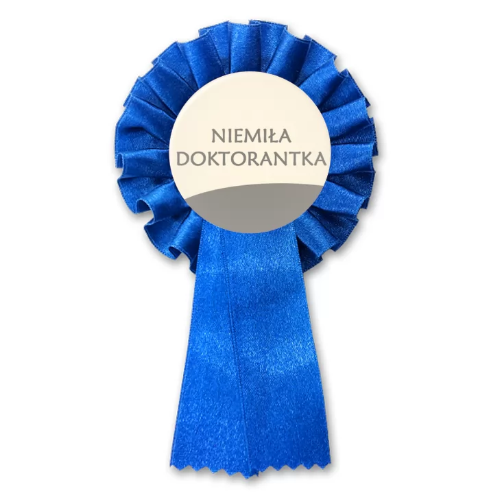 przypinka kotylion Niemiła Doktorantka