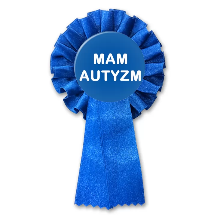 przypinka kotylion Mam autyzm