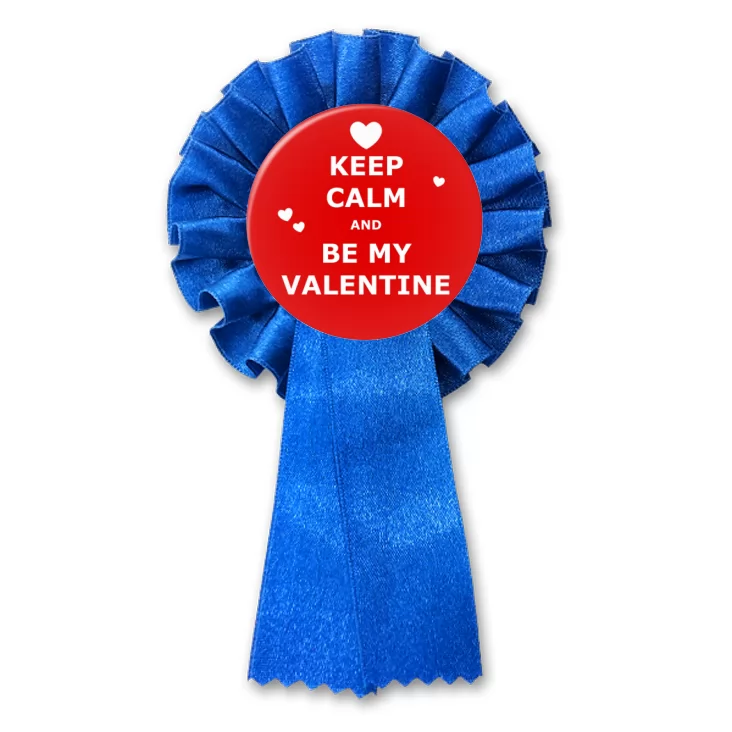przypinka kotylion Keep calm and be my Valentine