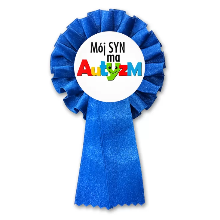 przypinka kotylion Mój syn ma autyzm