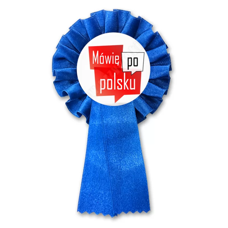 przypinka kotylion Mówię po polsku