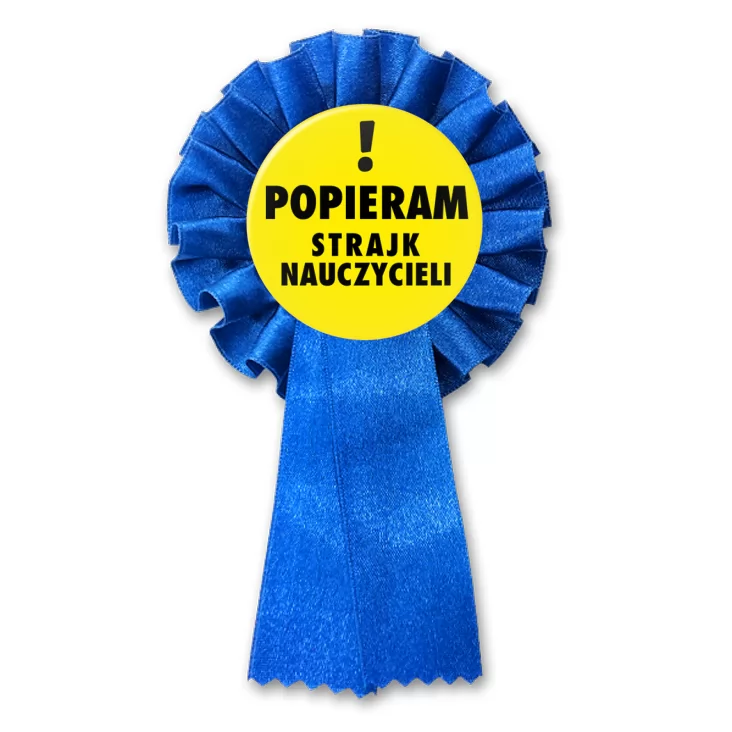 przypinka kotylion Popieram protest