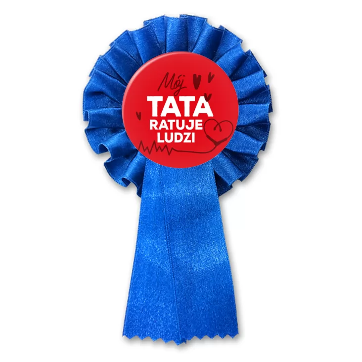 przypinka kotylion Mój tata ratuje