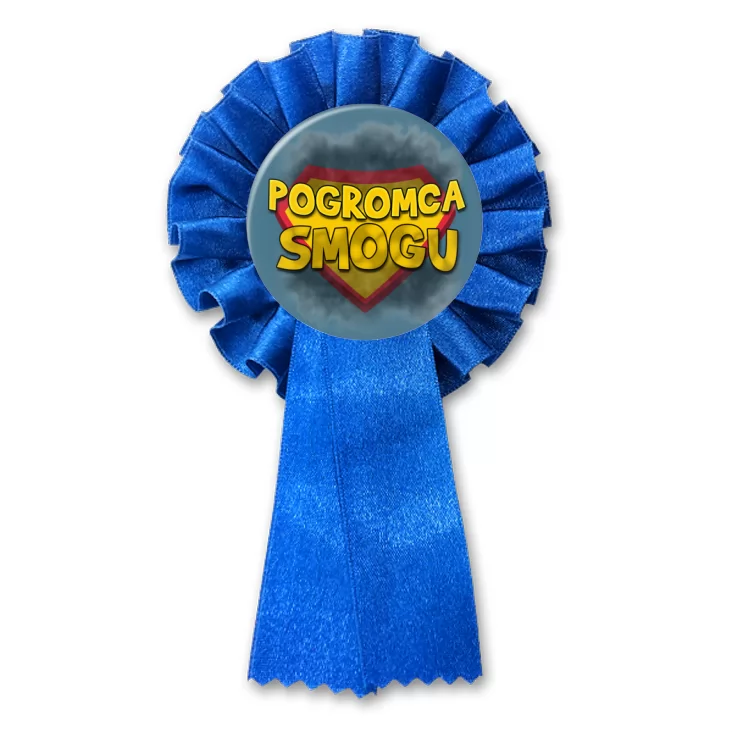 przypinka kotylion Pogromca smogu