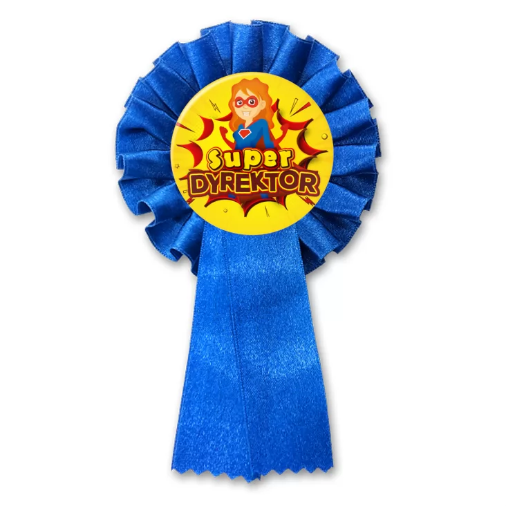 przypinka kotylion Super Dyrektor Superwoman