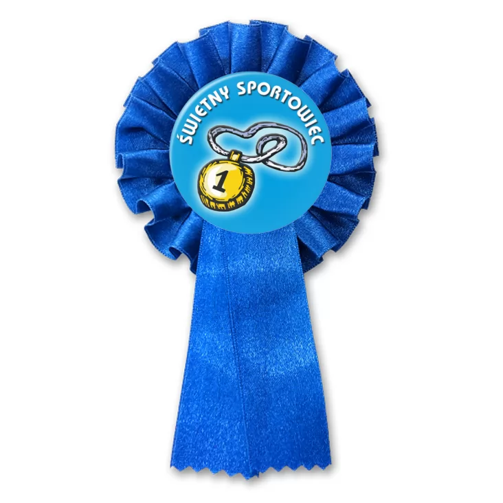 przypinka kotylion Świetny sportowiec