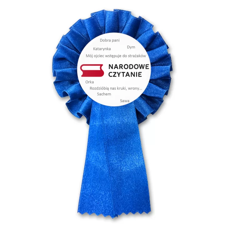 przypinka kotylion Narodowe czytanie