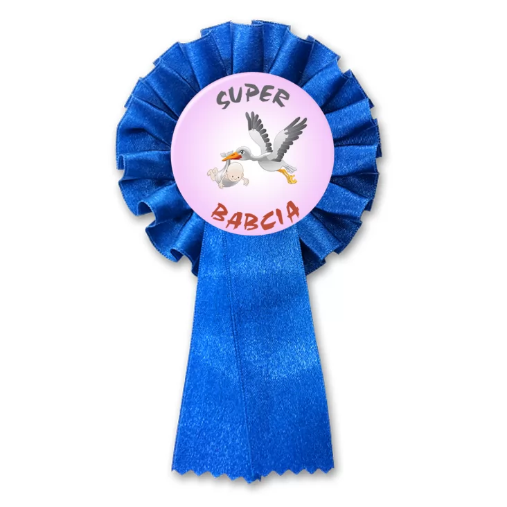 przypinka kotylion Super Babcia