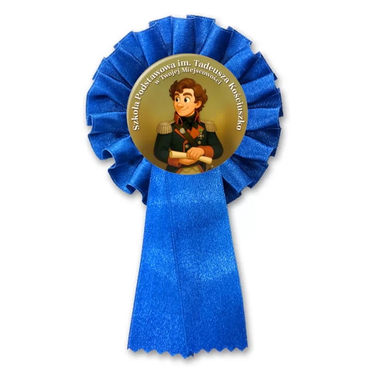 przypinka kotylion Szkoła im. Tadeusza Kościuszko