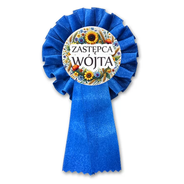 przypinka kotylion Zastępca wójta polskie kwiaty polne
