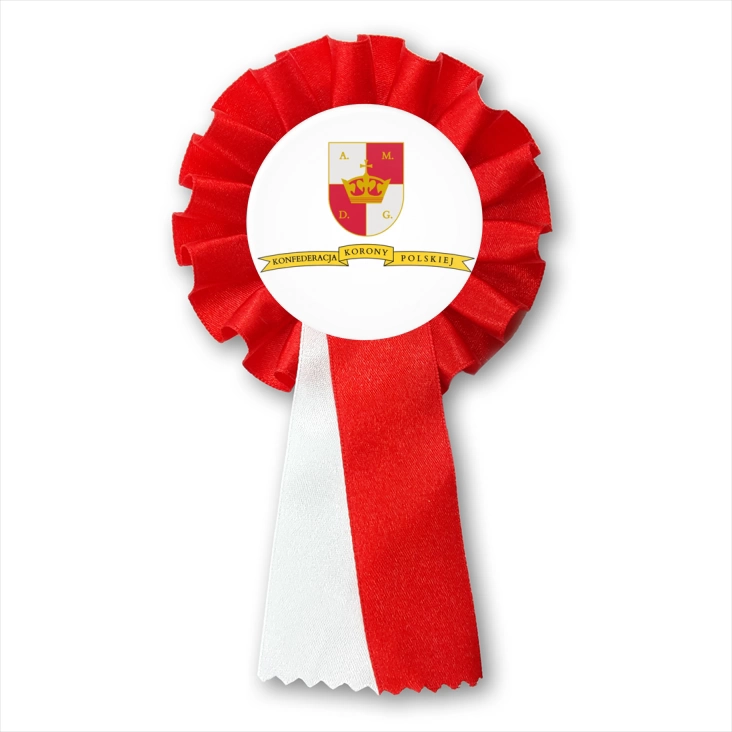 przypinka kotylion Konfederacja Korony Polskiej