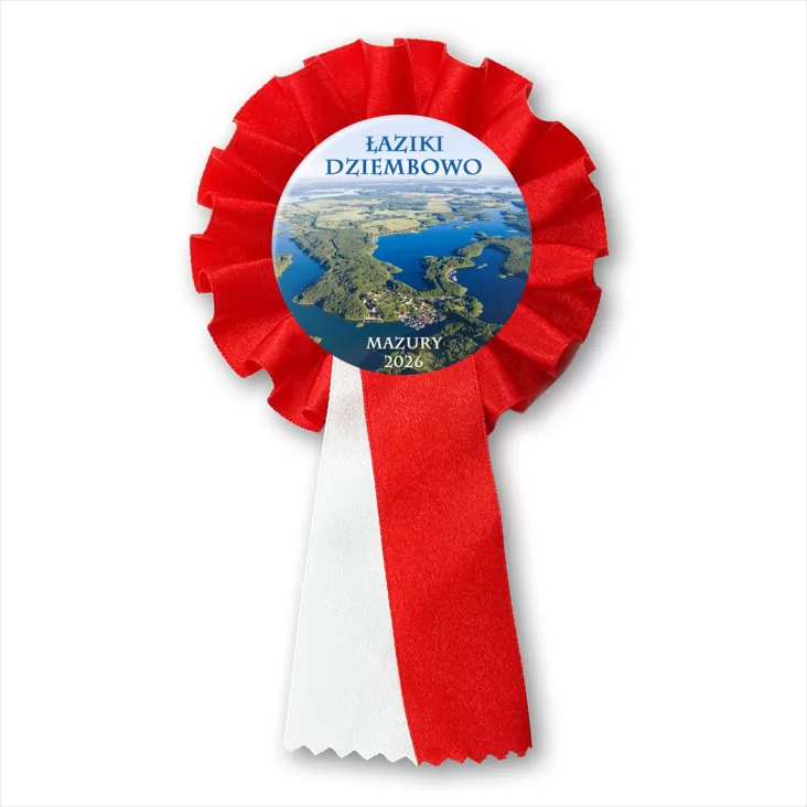 przypinka kotylion Łaziki Dziewmbowow Mazury 2026
